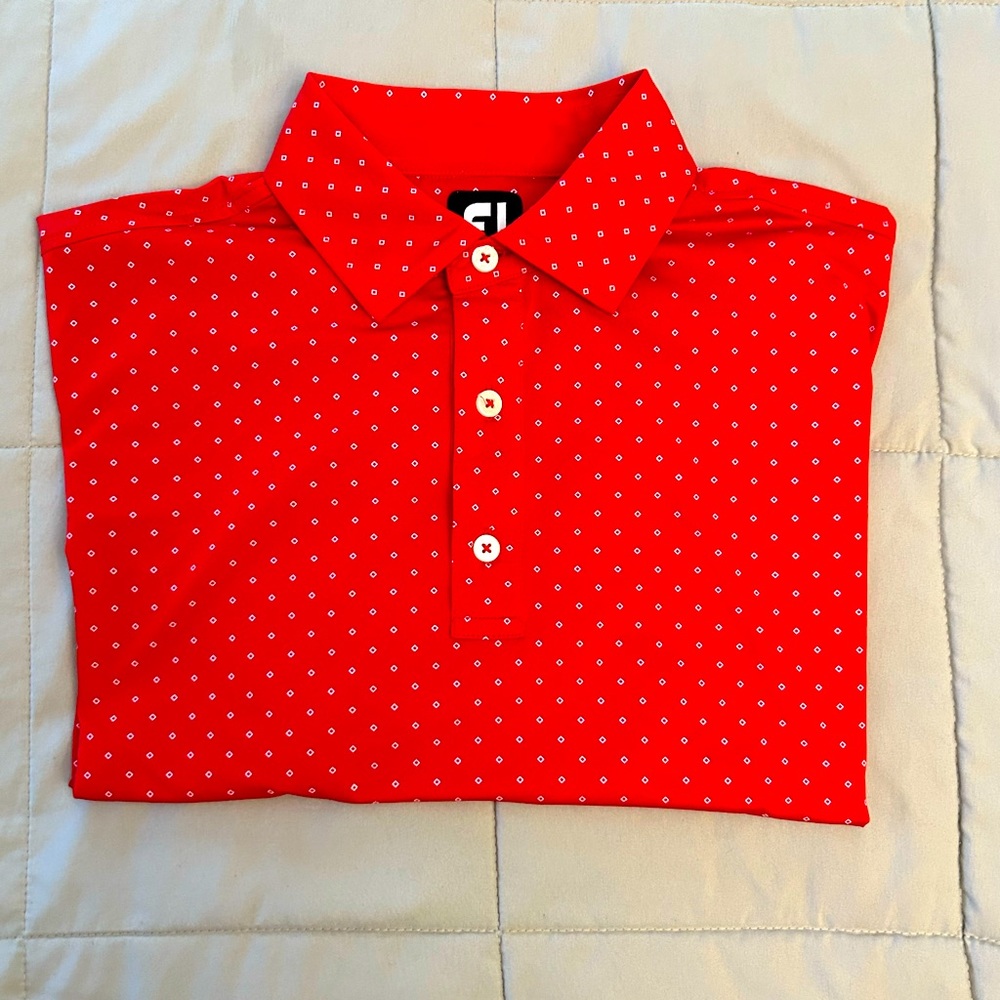 Men’s FootJoy Polo Golf Shirt Short Sleeve Size L